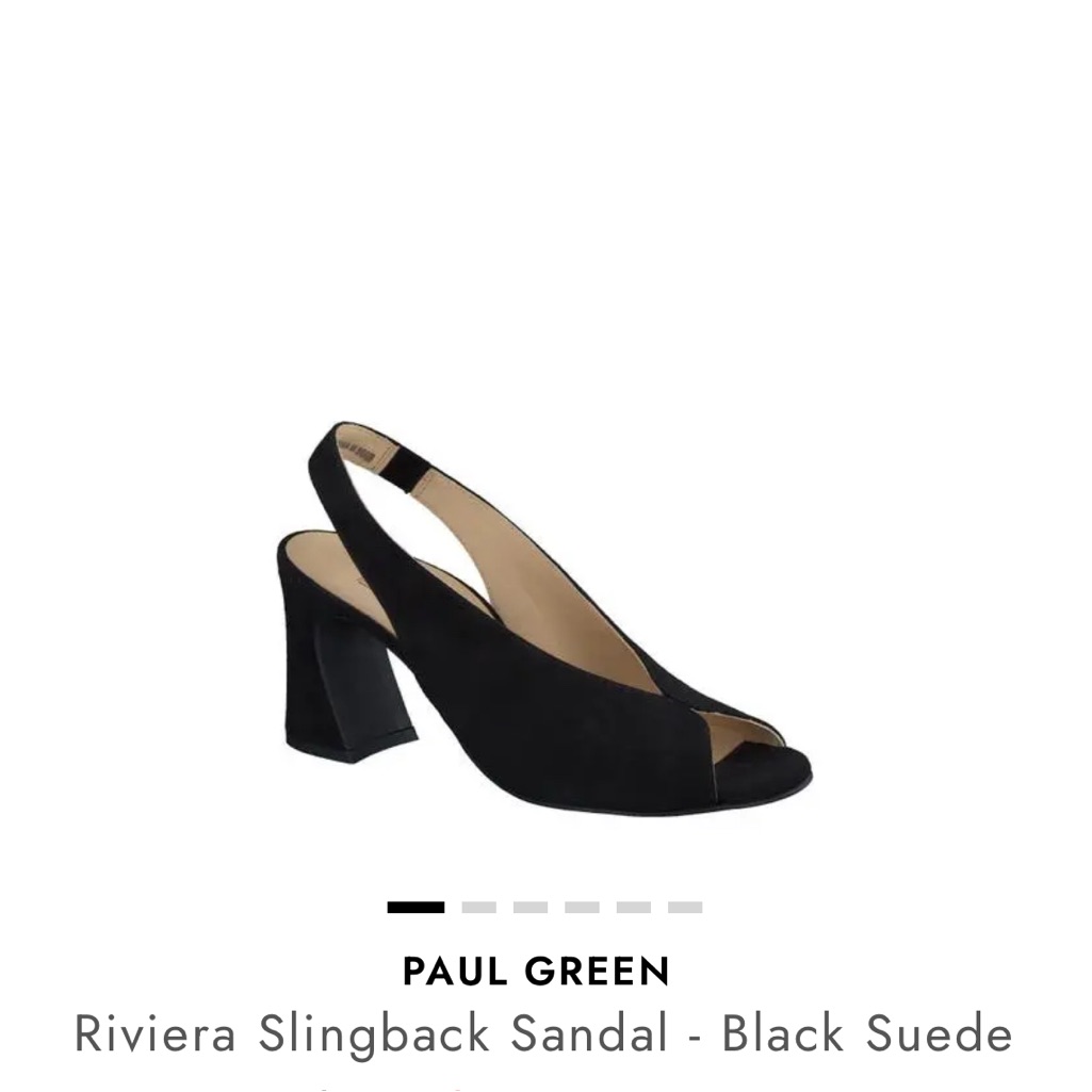 Paul Green Black Suede Riviera Pump